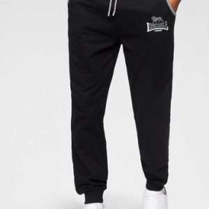 Pantaloni da jogging Lonsdale TWO TONES, neri, taglia XXL