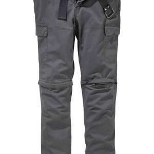 Man's World cargo trousers with belt and zip-off function, in gray, size 58