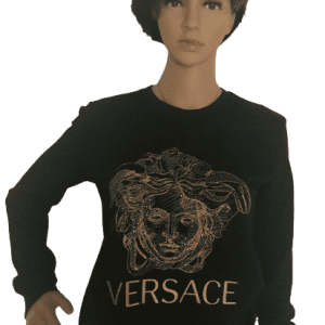 Médusa tête Versace sweat avec strass en noir taille S