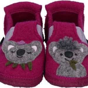 Kapcie dziecięce NANGA Koala Babies, w kolorze jagodowym, rozmiar 32