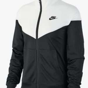 NIKE Trainingsjacke, Zweifarbig, in Schwarz und Weiß, Größe M