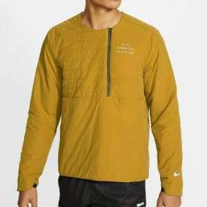 Męska kurtka do biegania Nike Run Ecofill Running Top, żółta, rozmiar M