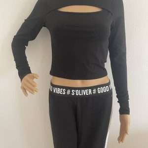 Only Langarmshirt ONLLIVE LOVE mit Cut Out Details, in Schwarz, Gr. S