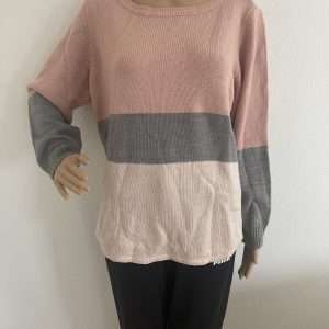 Maglia Only ONLNICOYA, a righe rosa, taglia L