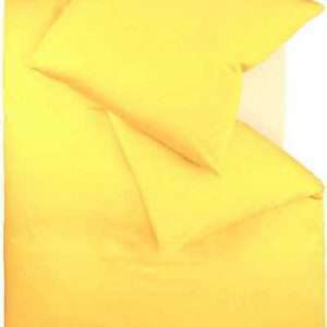 OTTO products Bettwäsche Neele, 2-tlg., in Gelb, 135cm x 200cm / 80cm x 80cm
