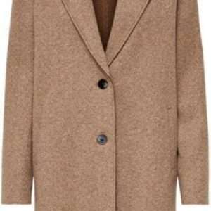 Only Manteau court ONLCARRIE BONDED COAT, en camel, taille XS
