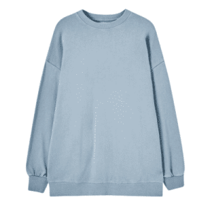 PULL&BEAR Felpa classica, unisex, grigio-blu, taglia XL