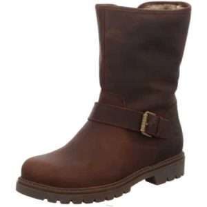 Panama Jack SINGAPUR - Damen Snowboot / Winterstiefel, Leder, Braun Gr. 41