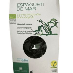 Porto Muiños ESPAGUETI DE MAR, suszone wodorosty, spaghetti morskie, organiczne, wegańskie, 25g