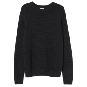 Maglia in morbido cotone, colore grigio scuro screziato, taglia M