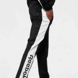 Reebok Trainingshose mit Seitenstreifen, in Schwarz, Größe XL