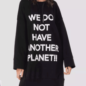 Платье Replay с надписью, черное, размер S