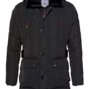 Parka Rhode Island z kapturem, w kolorze czarnym, rozmiar XXL