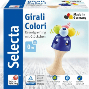 SELECTA - GIRALI COLORI, grzechotka z dzwoneczkiem, dla niemowląt, 61062