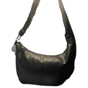 Borsa shopping Stradivarius, borsa a tracolla con tasca con zip, nera, taglia M