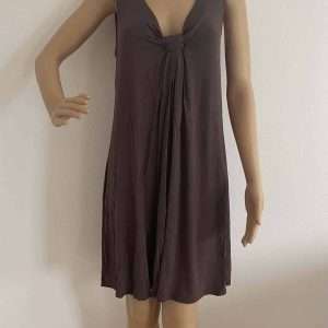 Abito da spiaggia LASCANA con nodo, color tortora, taglia 40