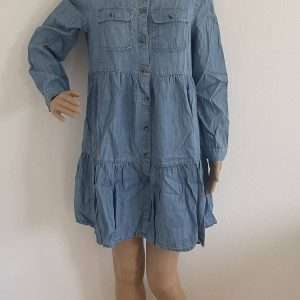 Dżinsowa sukienka z bluzką Superdry, jasnoniebieska, rozmiar 42