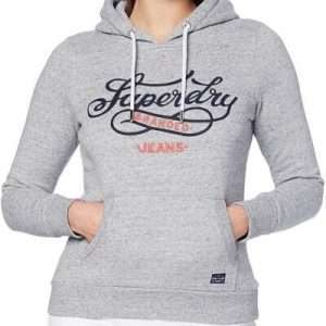 Superdry dames Rw Classic Applique capuchontrui, in grijs gemêleerd, maat 42