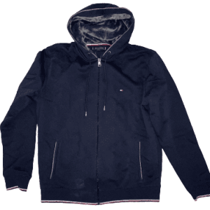 Tommy Hilfiger Kapuzensweatjacke BASIC FUR LINED HOODIE, in Marine, Größe M