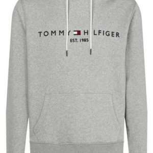 Tommy Hilfiger Sweatshirt à capuche TOMMY LOGO HOODY, en gris chiné, taille XL