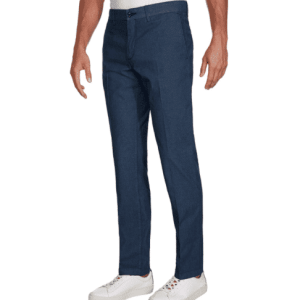 Tommy Hilfiger - Pantaloni chino Denton Flex in indaco sbiadito, L 34 x L 32