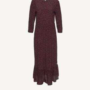 Tamaris Stufenkleid, in Schwarz-Rot, Größe 40