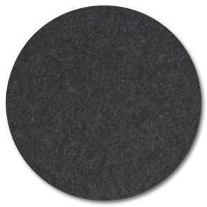 Mantel individual de fieltro Zeller, 6 piezas en gris oscuro, Ø 38 cm
