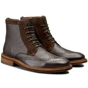 Tommy Hilfiger zapato con cordones de altura media en marrón café talla 41