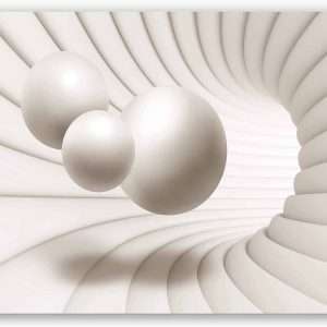 murimage behang abstracte tunnel 3D bollen, 366 x 254cm, 8 st.
