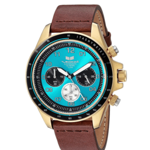 Vestal "ZR2 Reloj Casual de Cuarzo en Acero Inoxidable y Piel, Color: Marrón (Modelo: zr2023. BR)