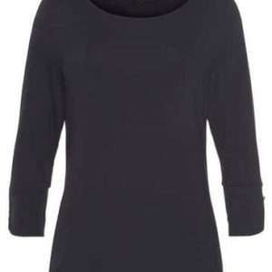 Vivance 3/4-Arm-Shirt mit Manschetten, in Navy, Größe 36/38