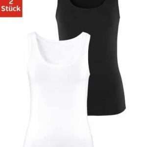 Canotta Vivance in confezione da 2, in bianco e nero, taglia 36/38