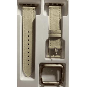 Correa de piel Wearlizer para Apple Watch, 38 mm/40 mm, piel, color piel