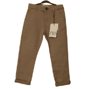ZARA KIDS BASIC-CHINOHOSE, Slim, in Beige, Größe 116