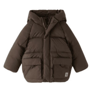 Zara Kids - BASIC PANEL WITH CAPE, chocolate brown, size 98