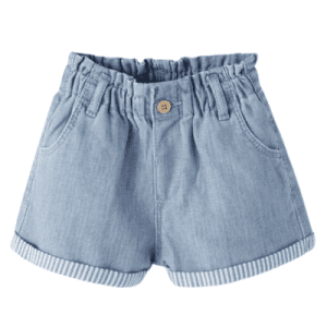Zara Kids - JEANS-SHORTS MIT GESTREIFTEM AUFSCHLAG, in Blau, Größe 104