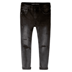 Zara Kids - RIPPED SKINNY JEANS , Skinny Stretch, Schwarz, Größe 152