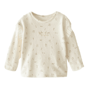 Zara Kids - T-shirt with music motifs / sheet music print, off white, size 104