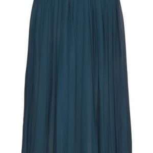Lascana Plisseerock in Midilänge, in Petrol, Größe 34
