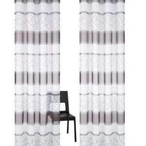 мой дом штора Напала, 1 шт, с люверсами, серый, размер 140смx145см