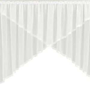 my home Kuvertstore Eby, 1 Stk, mit Kräuselband, Weiß, Größe 400cmx120cm