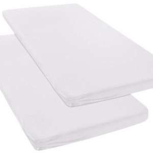 my home Spannbettlaken Litschi, 2 Stk., in Weiß, 90cm x 200cm