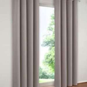 my home Verdunklungsvorhang Solana, 2 Stk, mit Ösen, in Sand, Größe 140cmx225cm, B-Ware