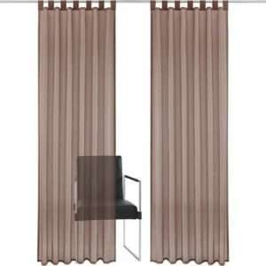 my home Voile Xana, 1 Stk, mit Schlaufen, in Taupe, Größe 140cmx225cm