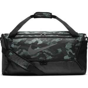Borsa sportiva Nike Brasilia M Printed Green, di colore mimetico, dimensioni 60L