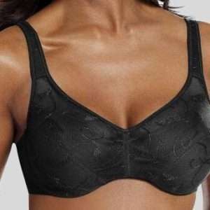 petite fleur minimiser bh met borduursel, in zwart, maat 90D