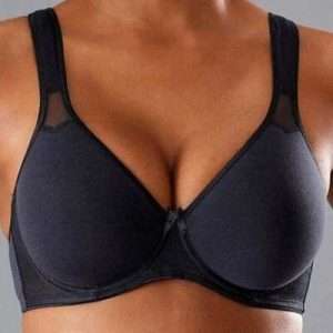 petite fleur T-shirt bh met beugel, in zwart, maat 85D