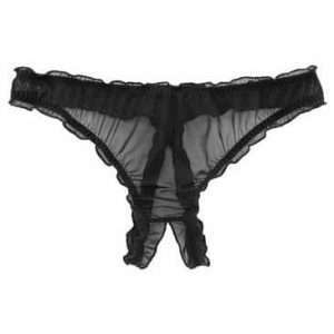 petite fleur gold String-Ouvert, in black, size 40/42