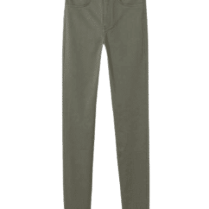 Super Skinny High Jeans aus superstretchigem, gewaschenem Denim, in Khaki, Gr.32