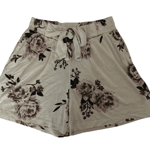 Szorty s.Oliver z kwiatowym nadrukiem, pudrowe, rozmiar 34